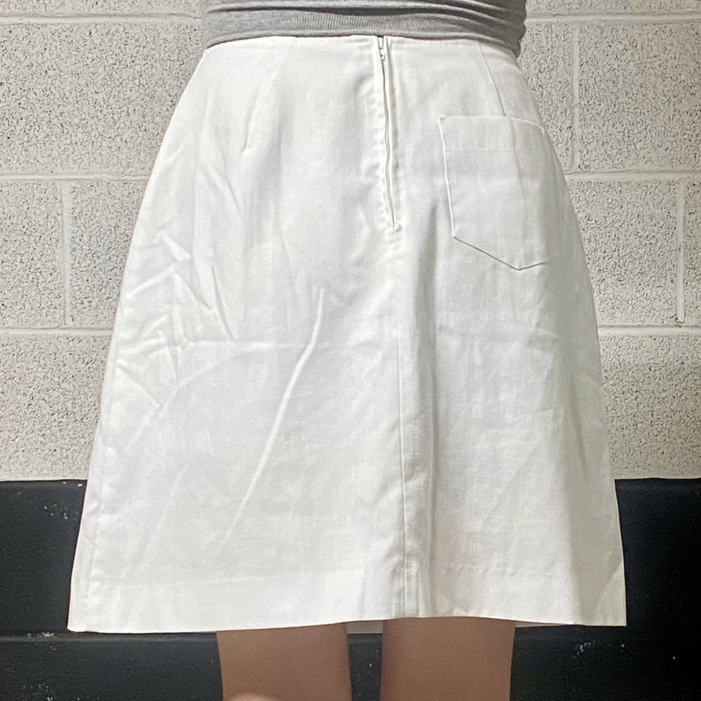 White Vintage Appliqué Tennis Skort Size S - Picture 2 of 10